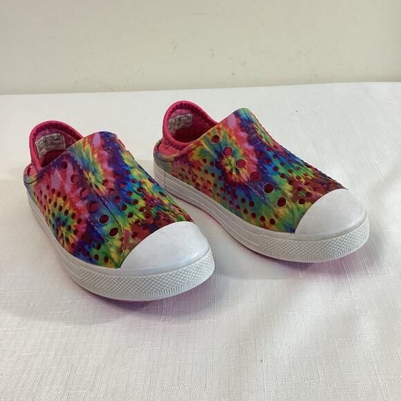 Skechers Girl’s Tie-Dye Slip-On Sneakers Size 11 - Picture 1 of 8